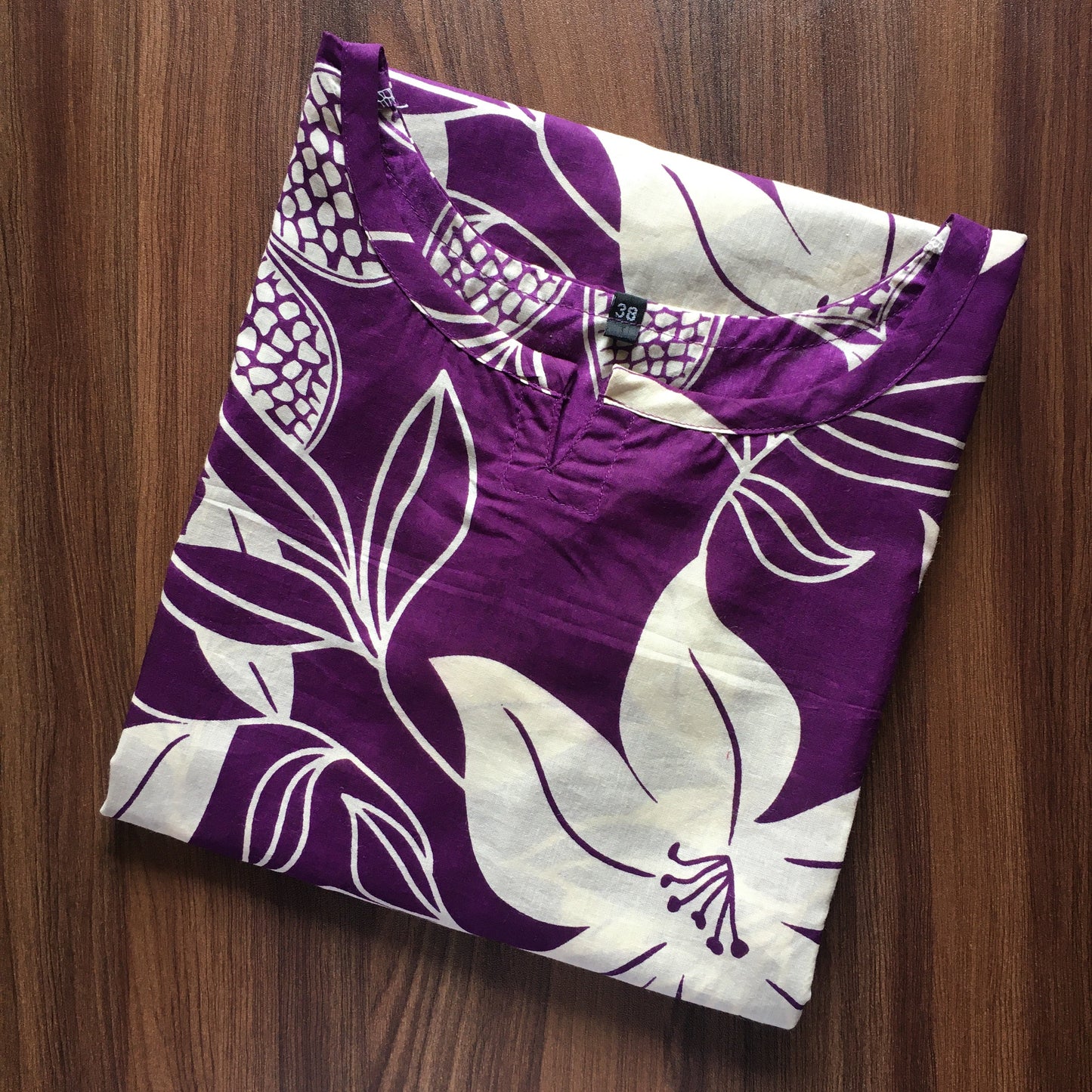 Lily Flower - Purple - Cord Set - Pure Cotton