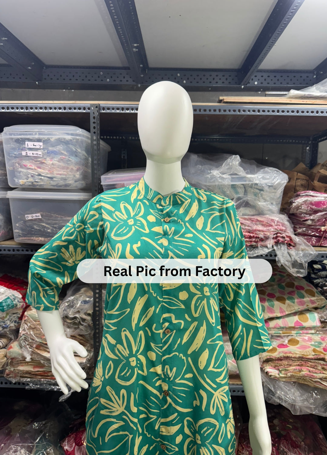 Knee Length - Sea Blue Flower Sketch - Cord Sets - Soft Rayon