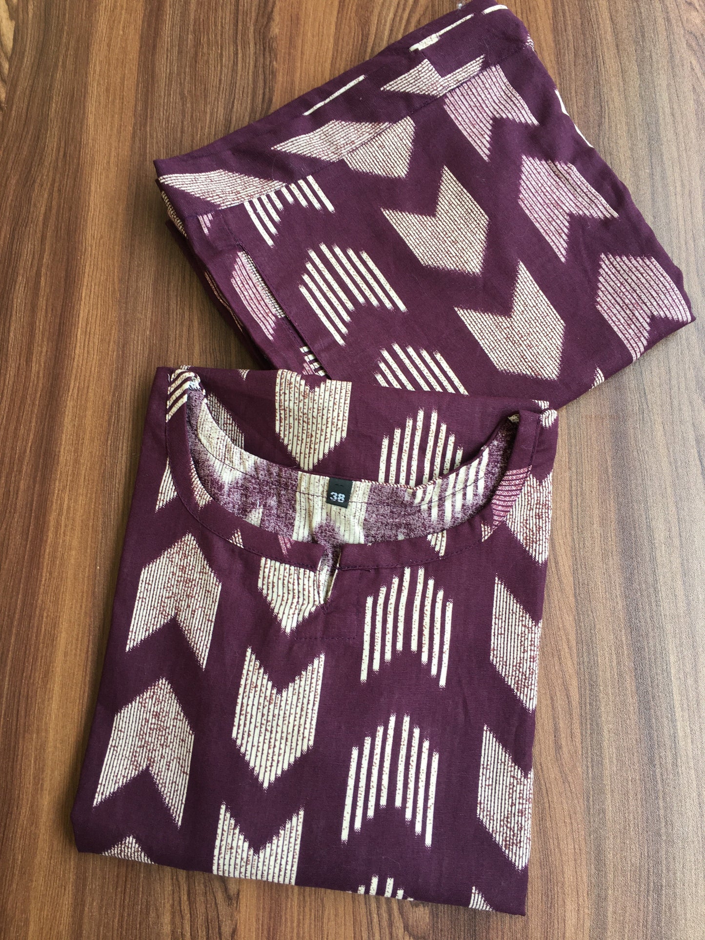 Arrow Purple  - Cord Set - Pure Cotton