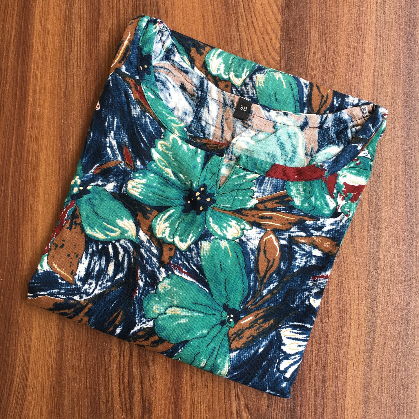 Floral Blue - Cord Set - Soft Rayon