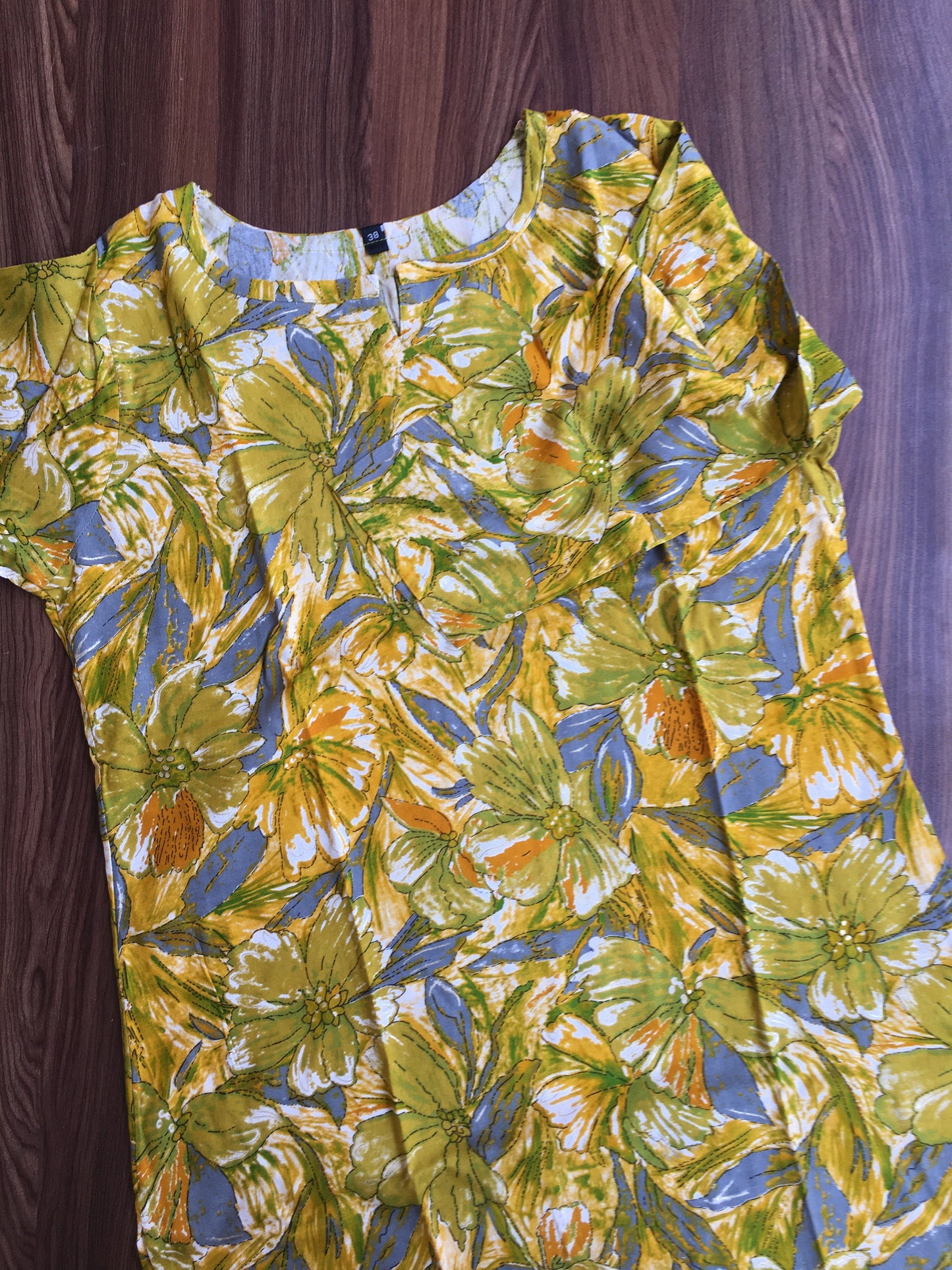 Floral Lemon Green - Cord Set - Soft Rayon