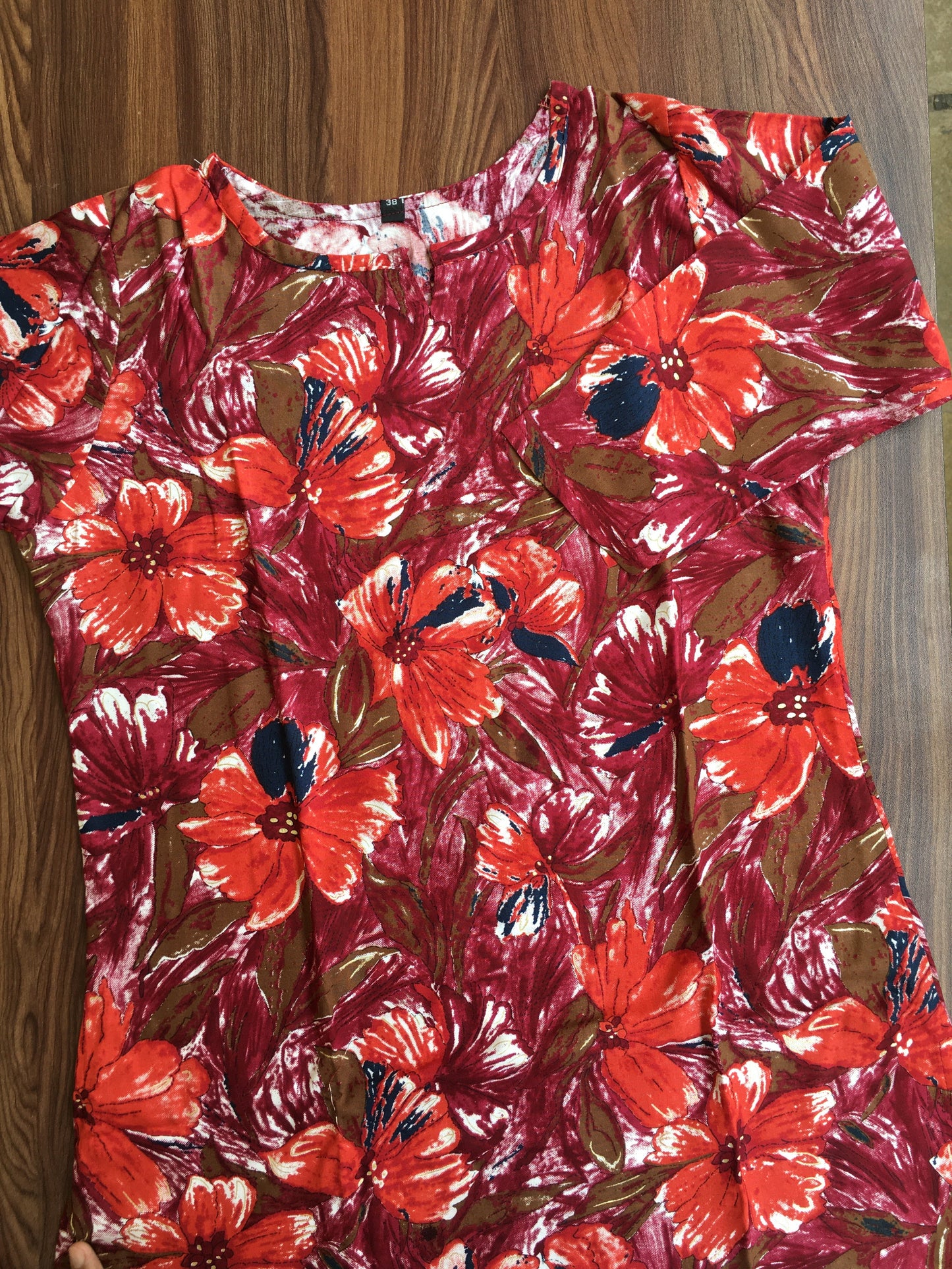 Floral Wine - Cord Set - Soft Rayon