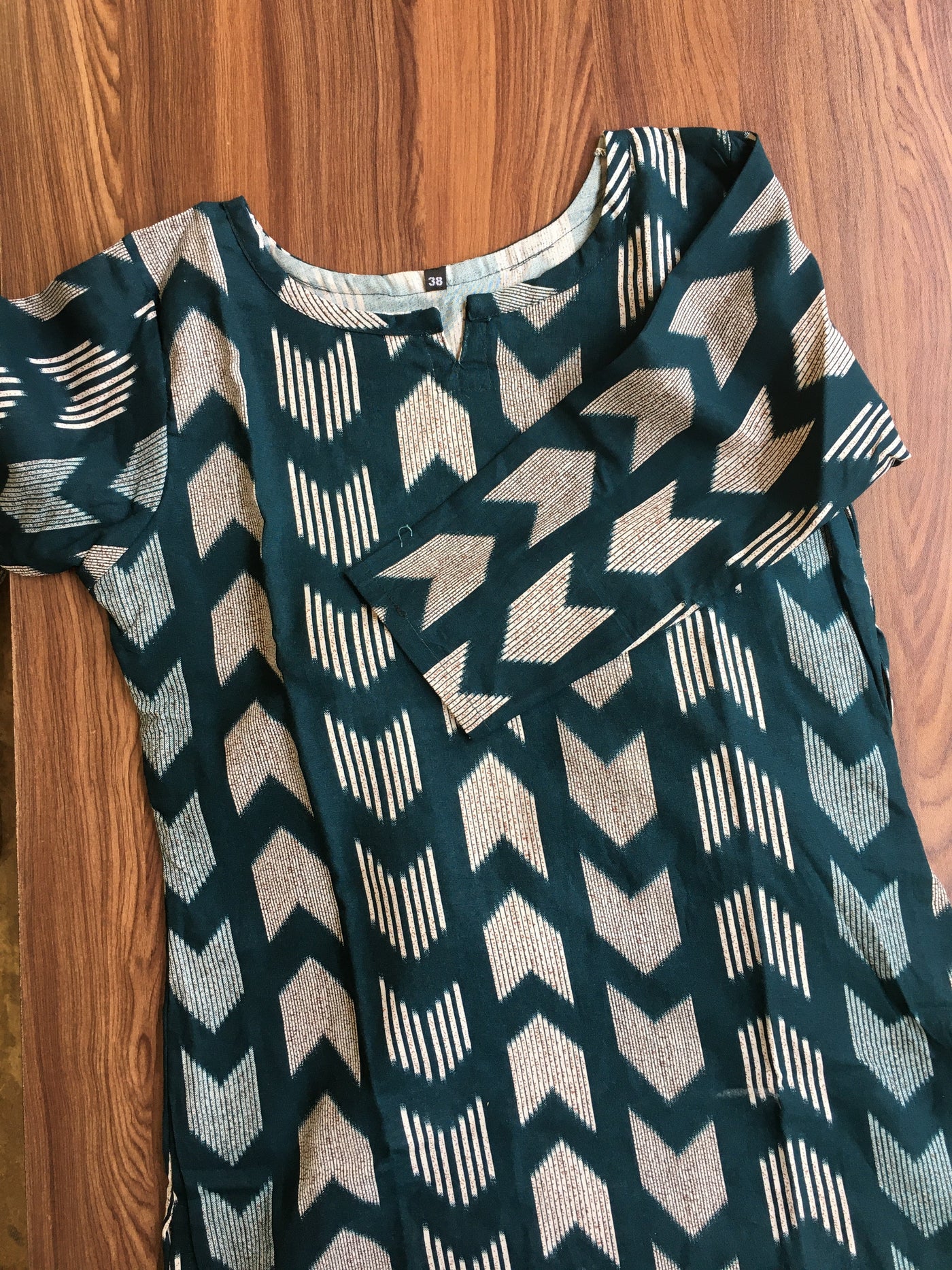 Arrow Peacock Blue  - Cord Set - Pure Cotton