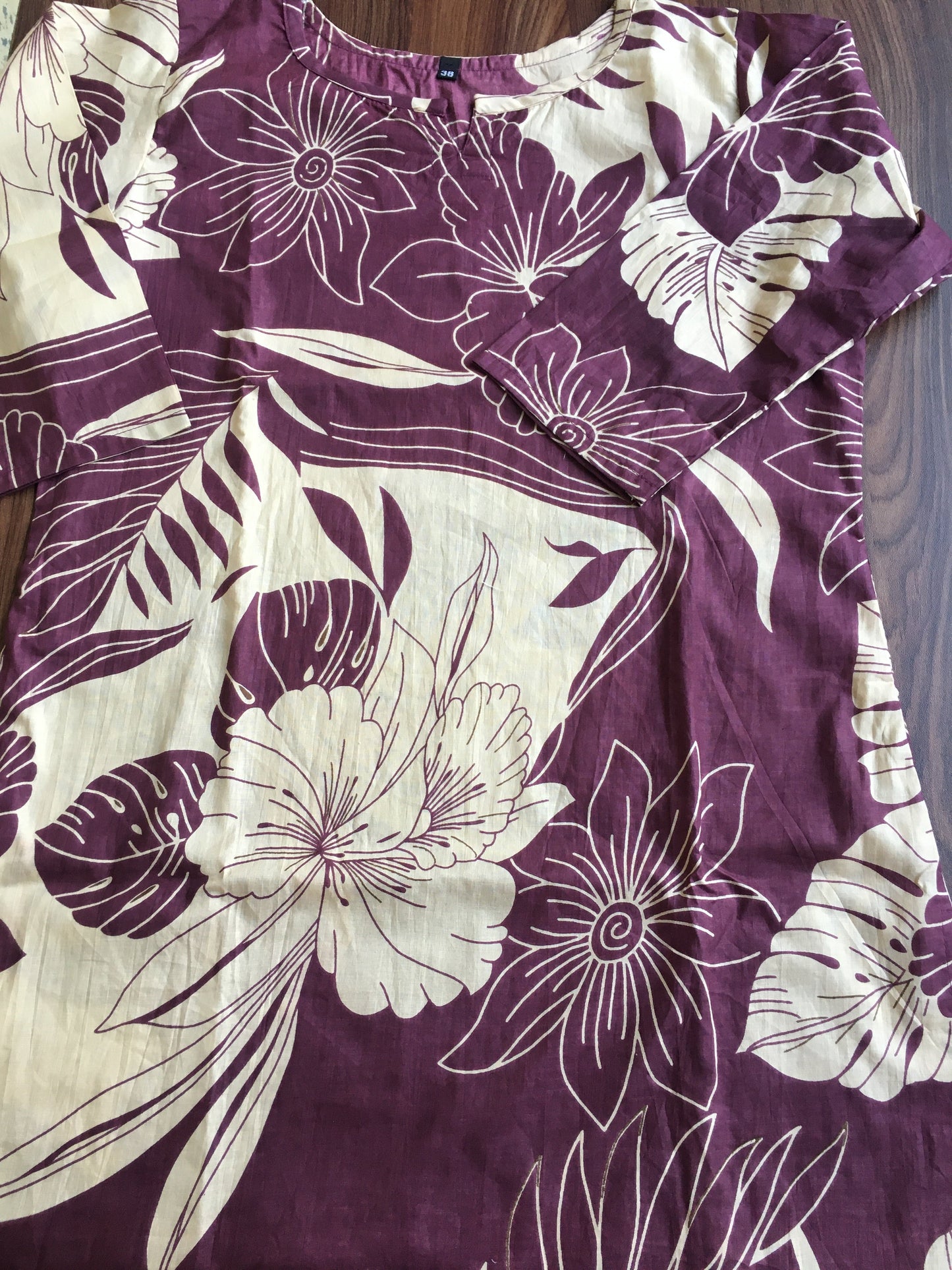 Lily Flower - Mulberry  - Cord Set - Pure Cotton