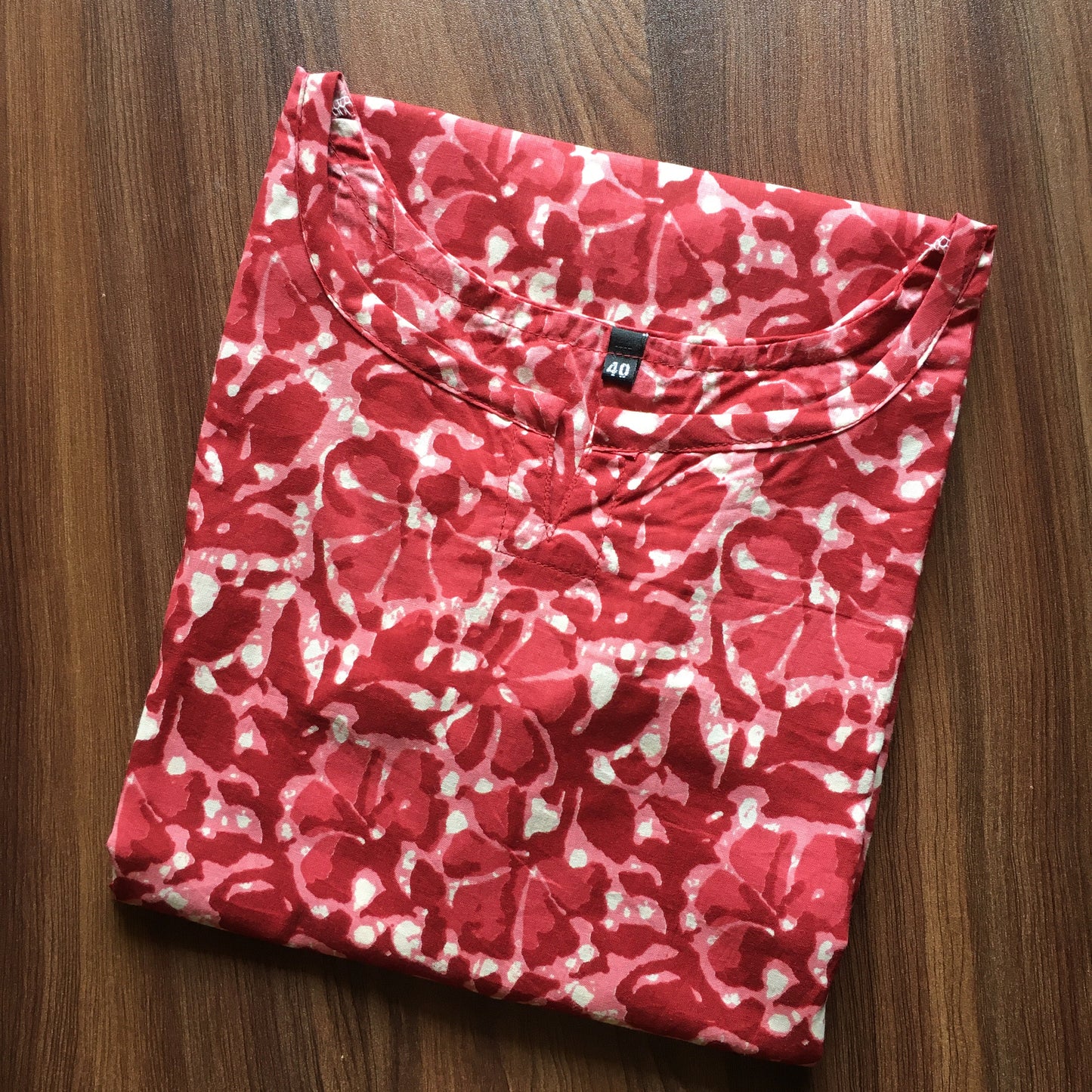 Batik Flower - Red - Cord Set - Pure Cotton