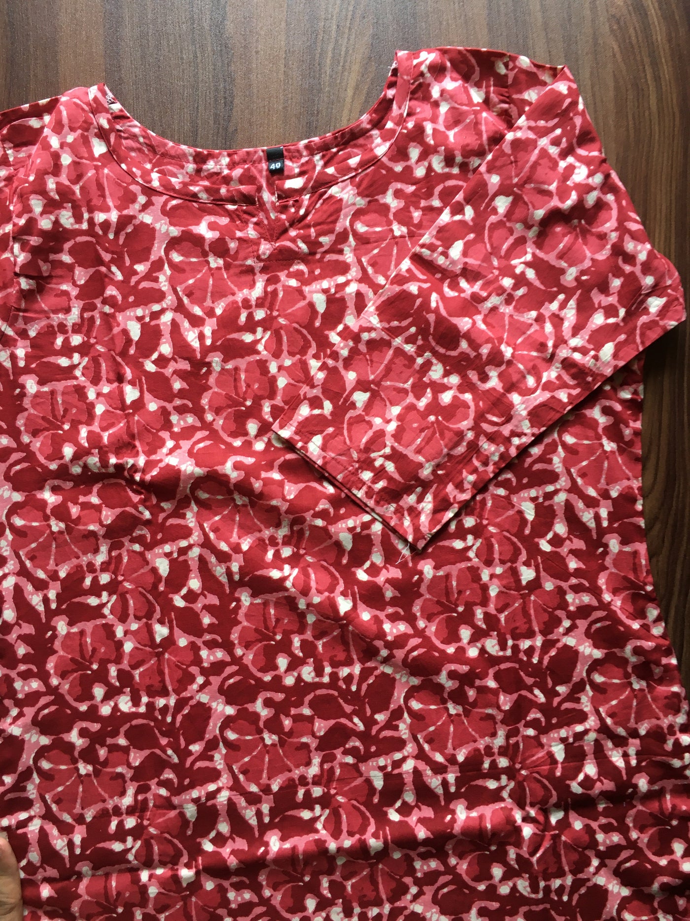 Batik Flower - Red - Cord Set - Pure Cotton