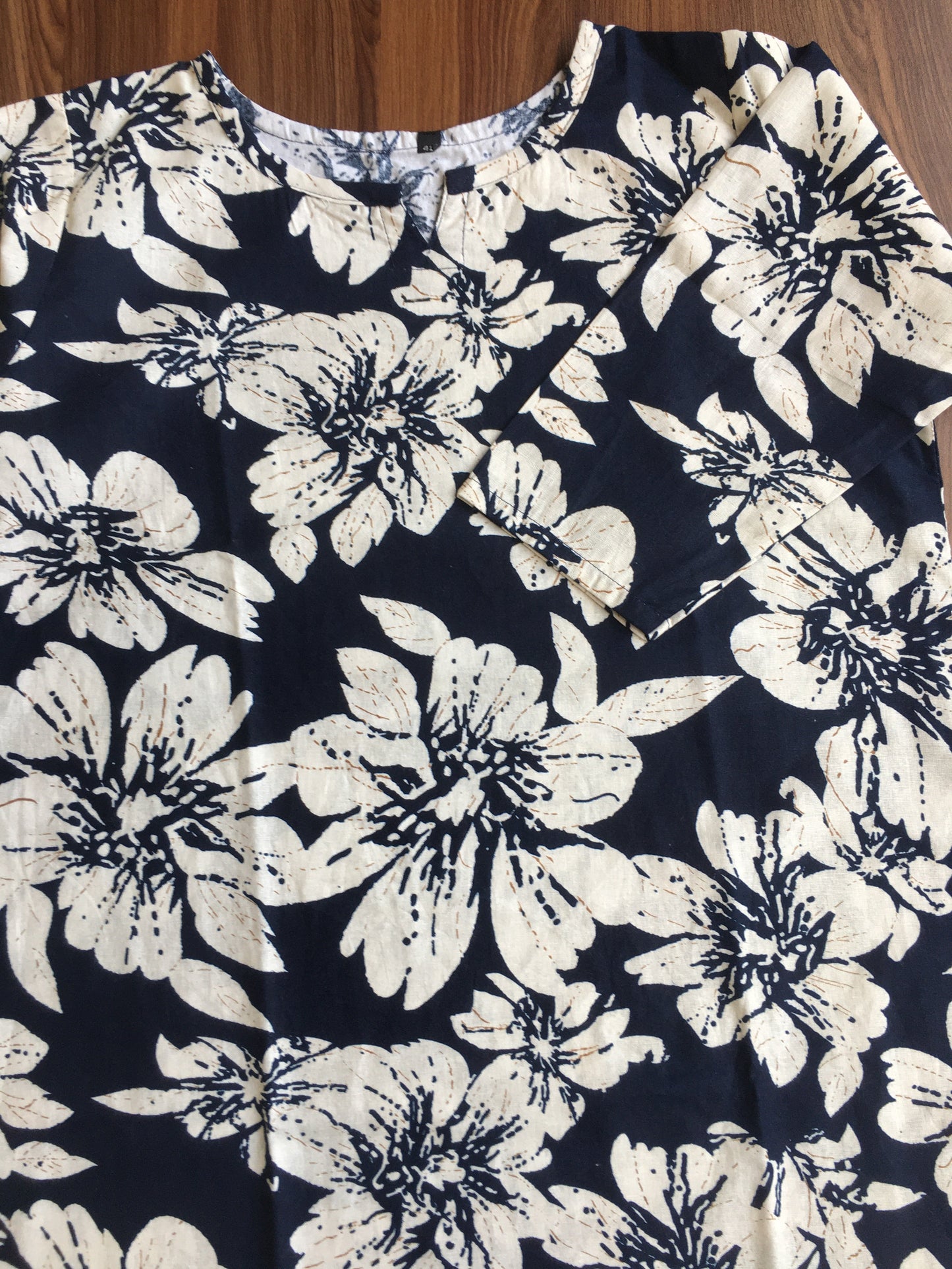 HIbiscus - Navy Blue- Cord Set - Pure Cotton