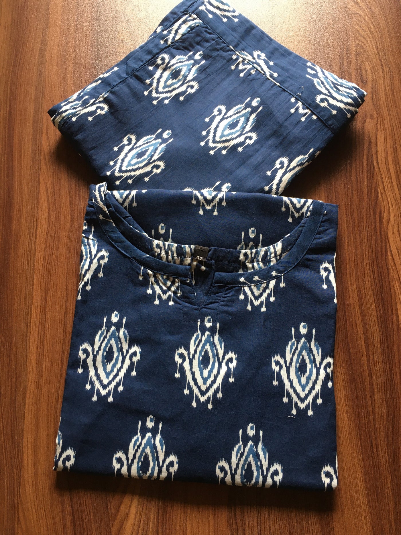 Blue Flower - Cord Set - Pure Cotton