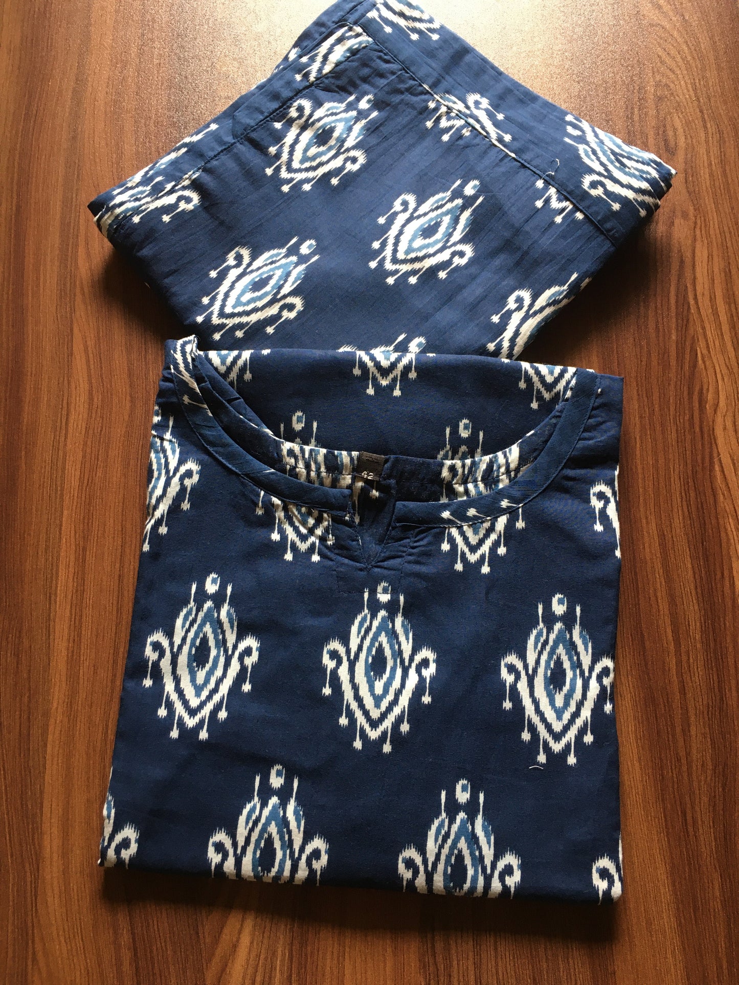 Blue Flower - Cord Set - Pure Cotton