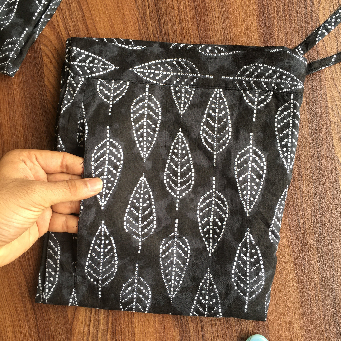 Black Petals - Cord Set - Pure Cotton