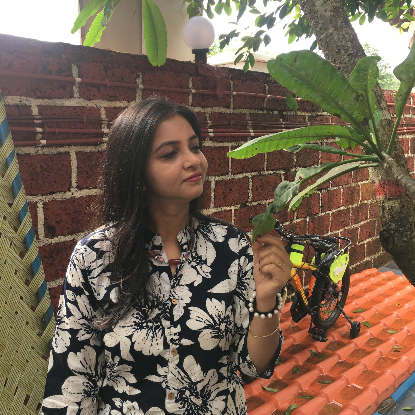 Cord Sets - Hibiscus Navy Blue - Knee Length - Pure Cotton