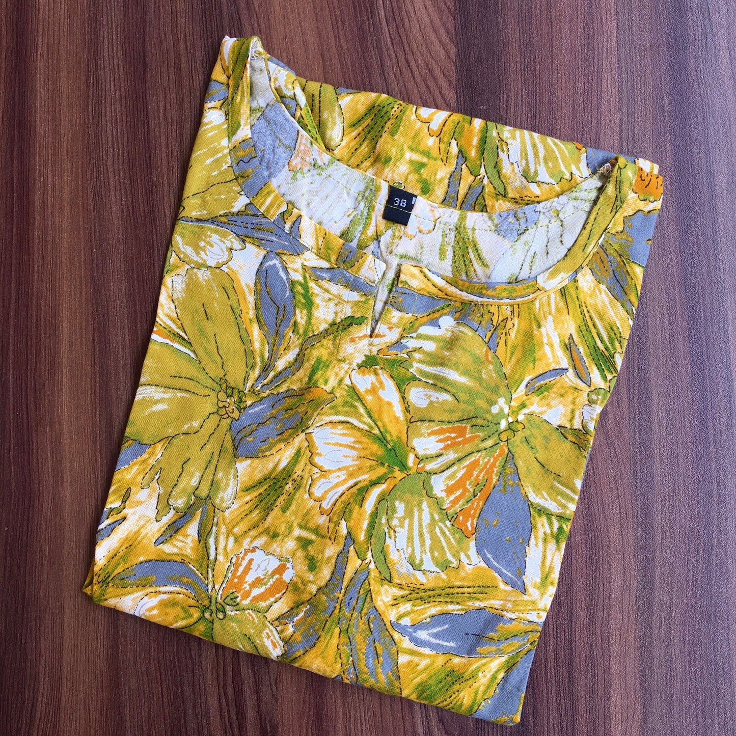 Floral Lemon Green - Cord Set - Soft Rayon
